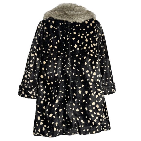 Anthropologie Elevenses size 6 Snowlake “Draconid Coat” Faux Fur Collar Jacket - Picture 5 of 12